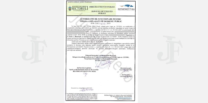 Autorizatie terasa in Sectorul 1