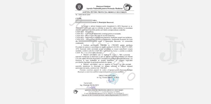 Răspuns oficial MEDIU, Negație